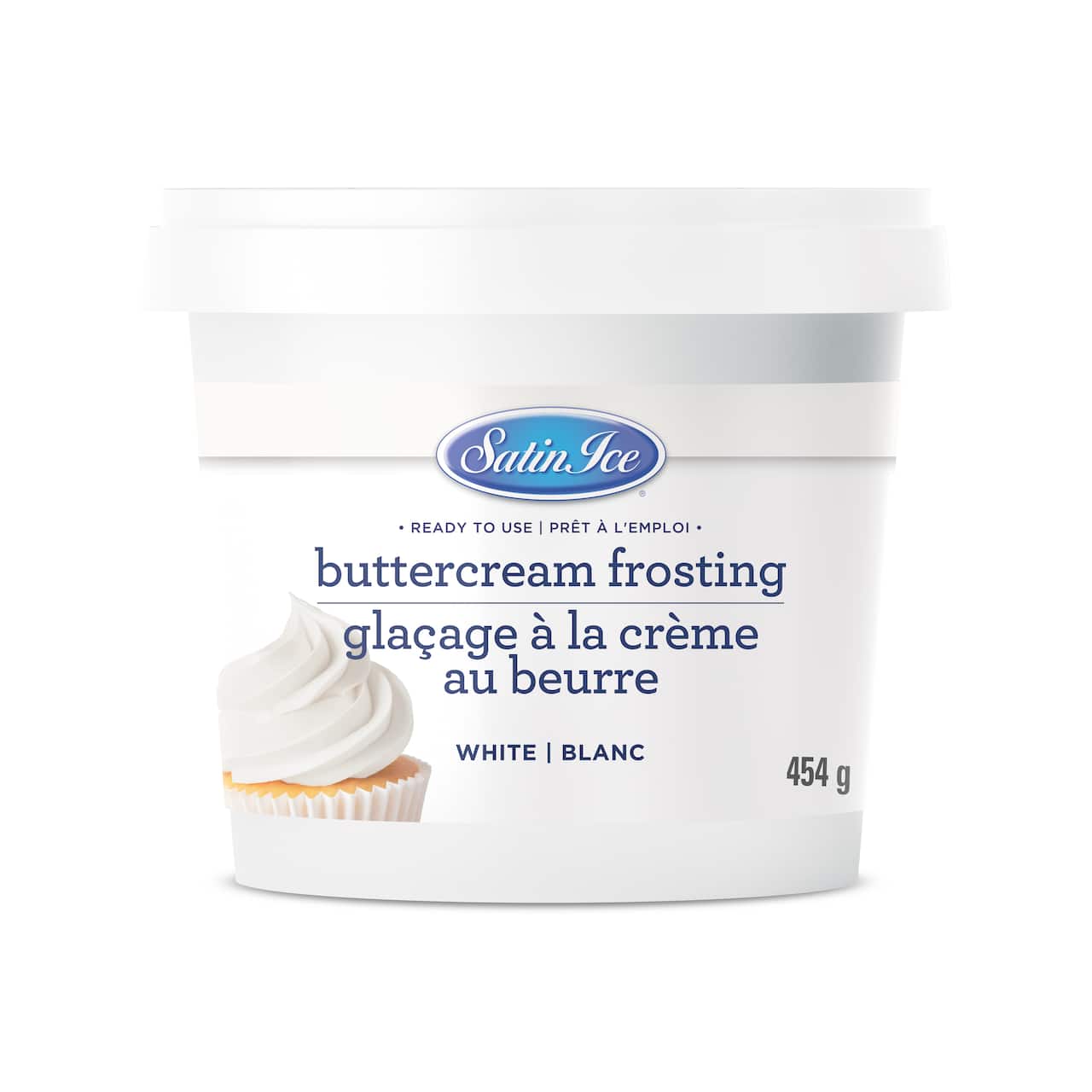 Glaçage blanc à la crème au beurre Satin Ice, 454 g